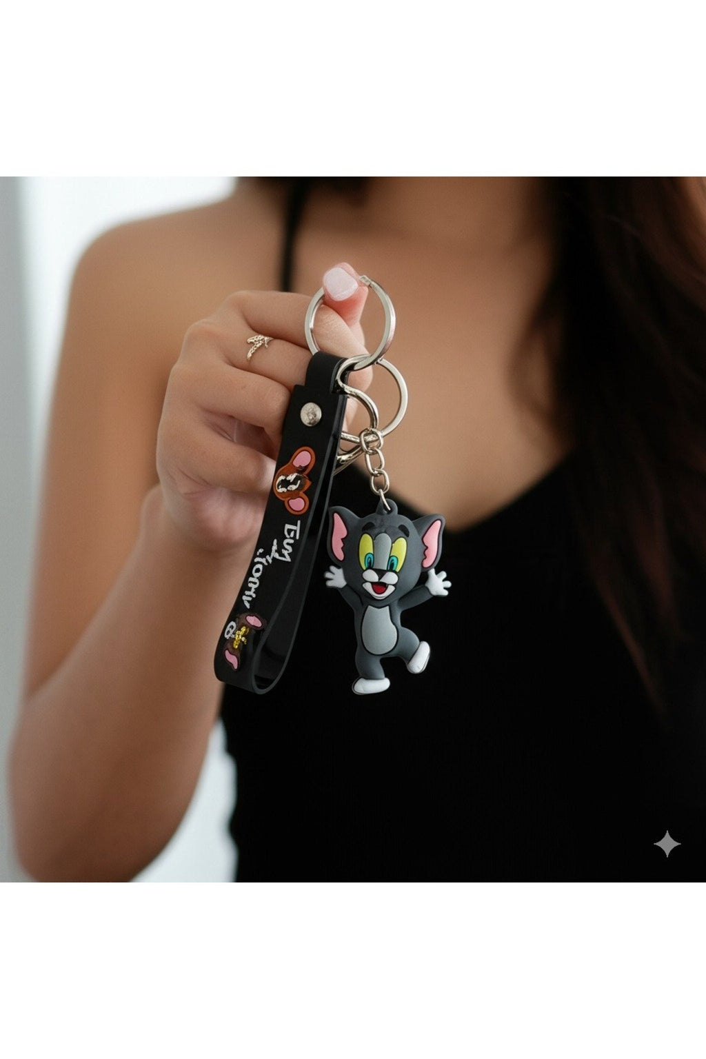 Tom Ve Jerry 3d Anahtarlık Sevimli Çanta Aksesuarı (1 ADET)