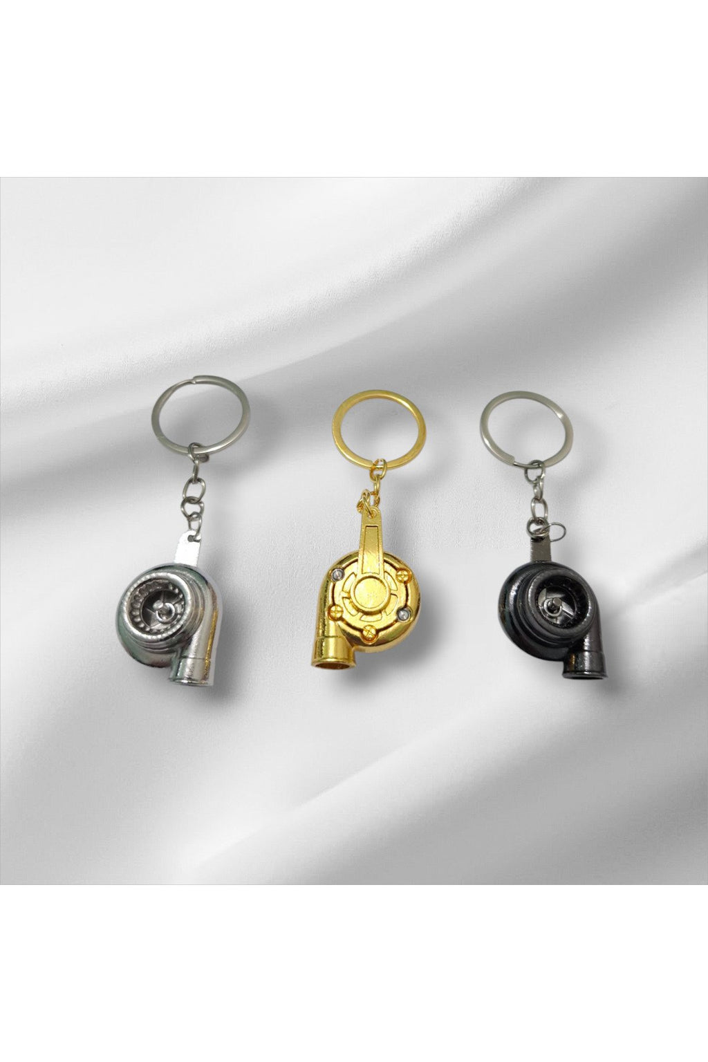 Metal Turbo Anahtarlık – Renkli ve Şık Oto Aksesuarı