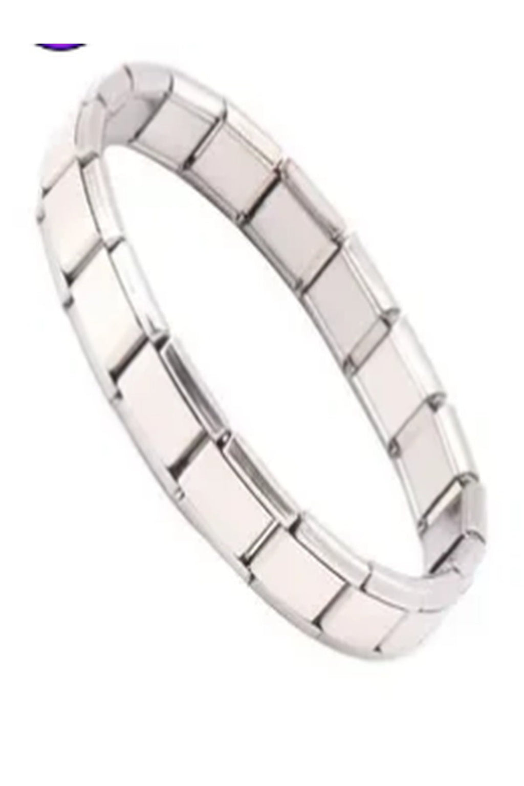 Paslanmaz Çelik İtalyan Charm Bileklik – Zarif, Dayanıklı , 3 Adet Rastgele Charm