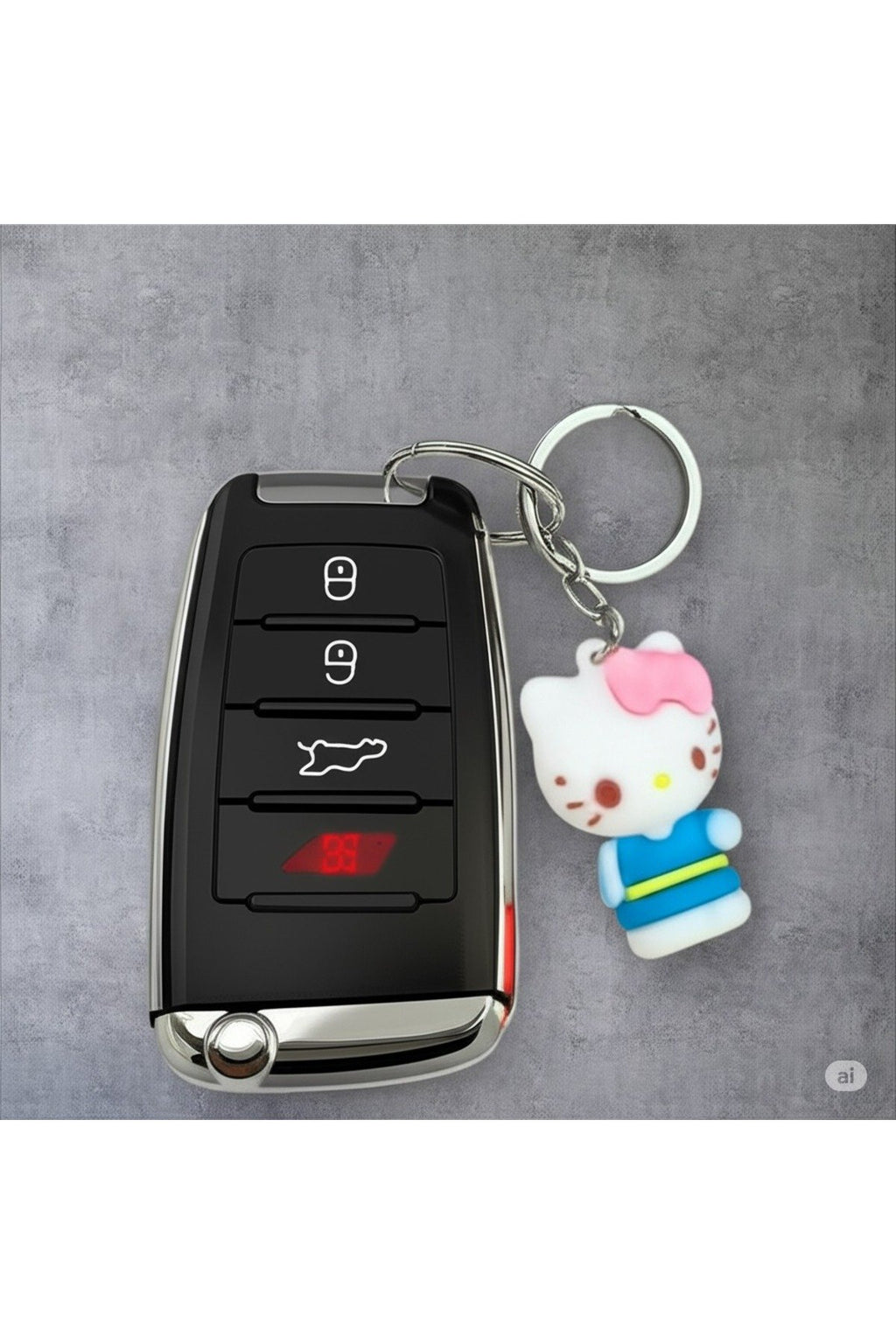 Hello Kitty 3D Renkli Sevimli Silikon Anahtarlık & Çanta Aksesuarı