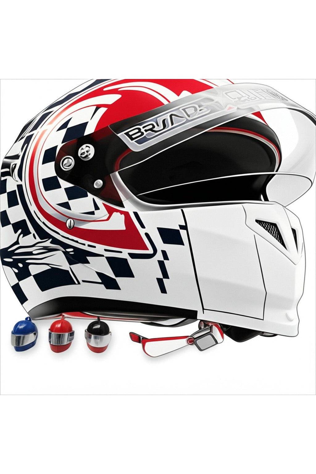 Motor Kaskı Anahtarlık – Renkli Metal Tasarımlı Motosiklet Aksesuarı