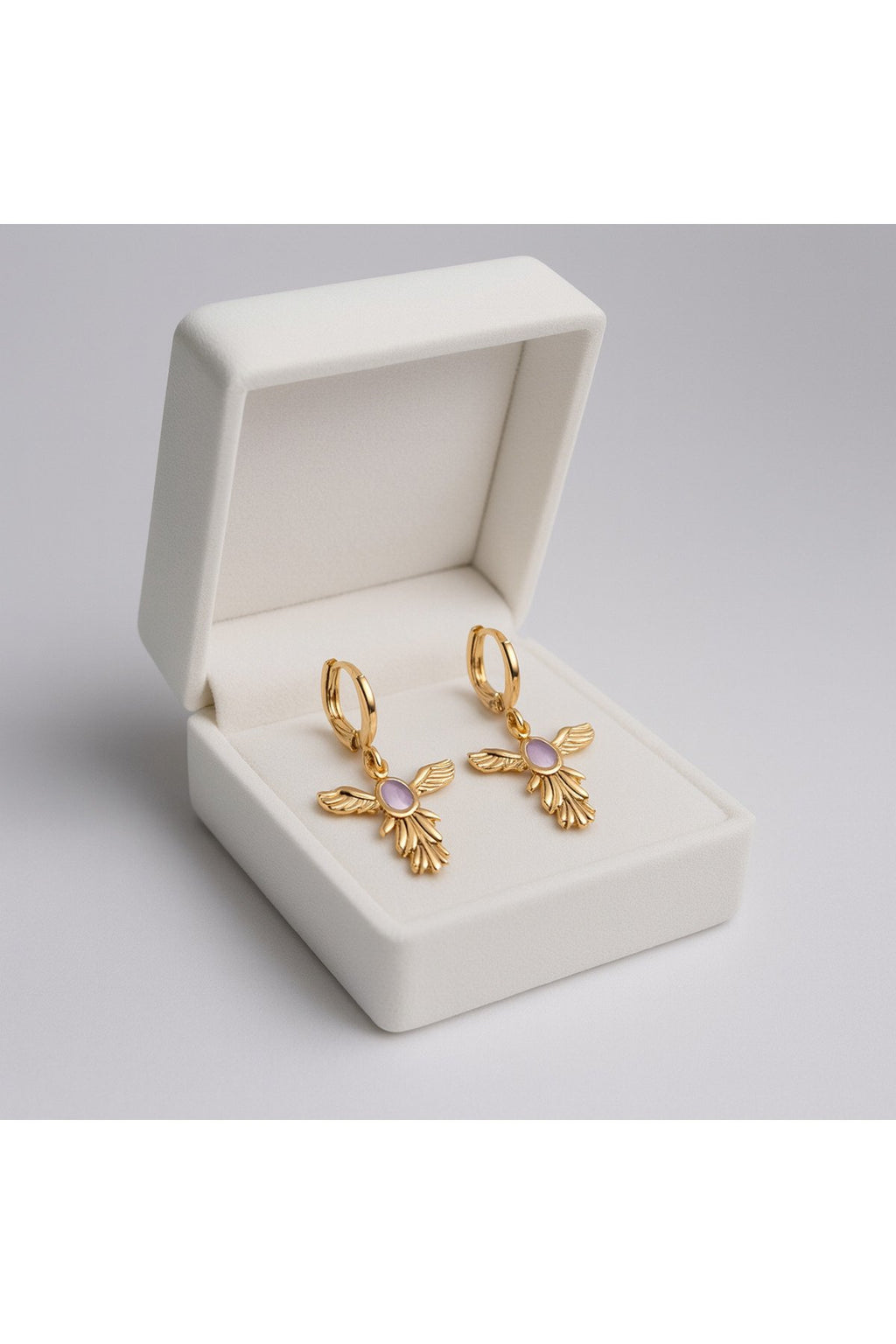 Anka Kuşu Figürlü Altın Kaplama Paslanmaz Çelik Küpe – Zarif, Dayanıklı, Işıltılı